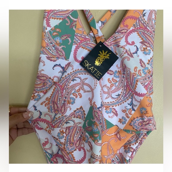Skatie Multicolor Paisley Swimsuit - Picture 3 of 7
